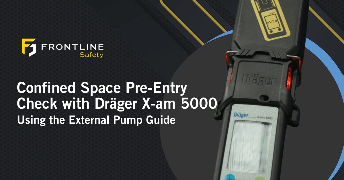 Confined Space Pre-Entry Check with Dräger X-am 5000 – Using the External Pump Guide