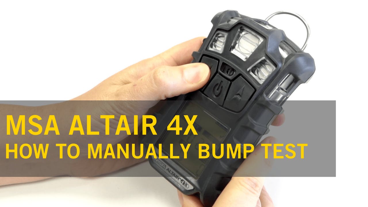 How Do I Manually Bump Test the MSA Altair 4X?