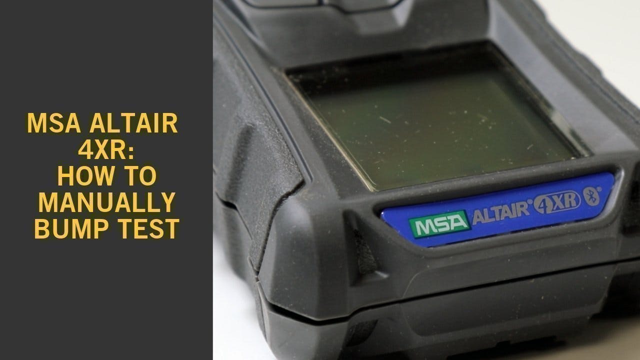 MSA Altair 4XR - How to Manually Bump Test