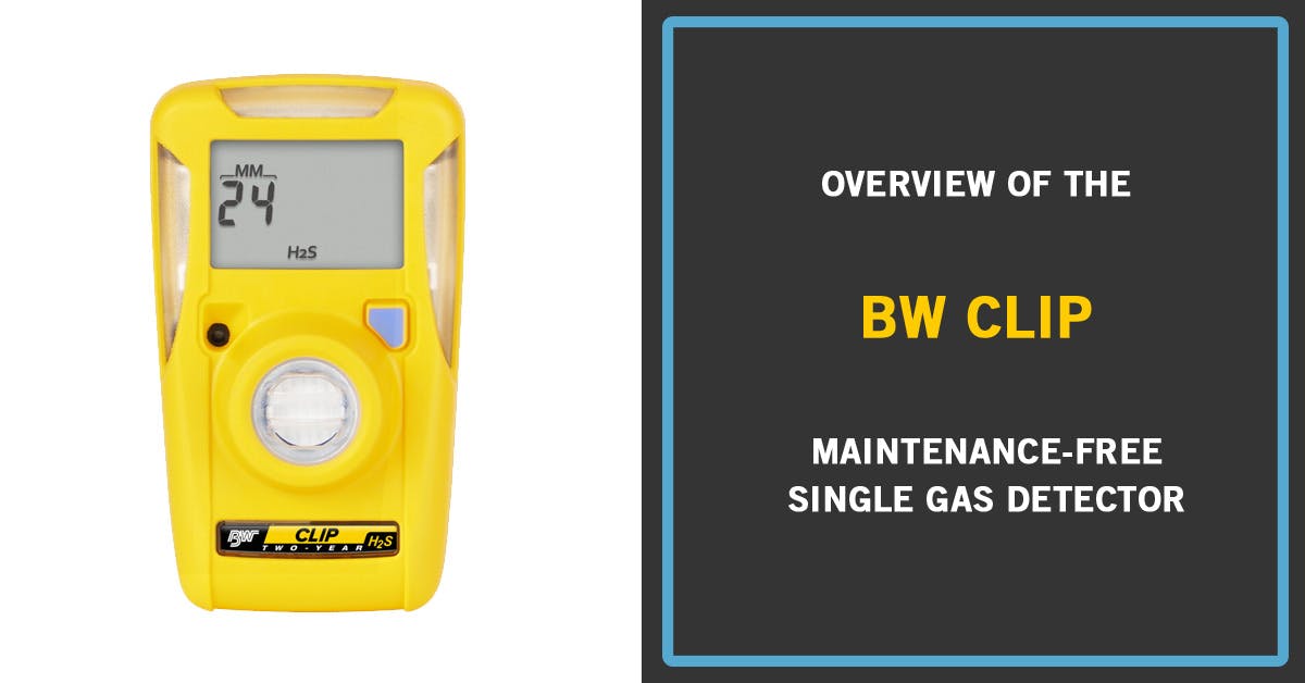 BW Clip - Disposable Single Gas Detector from Frontline Safety