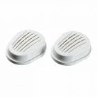White particulate filters for Drager Safety Bayonet Twin-Filter Facemasks