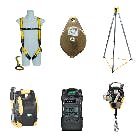 MSA Confined Space Kit - featuring a harness, a pulley, a tripod, a winch, an ALTAIR 5X, and a workman rescuer
