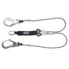 MSA Energy Absorbing Lanyard with black and green kernmantel rope