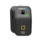 Trolex XD One Personal Dust Monitor - black device with battery LED lit up green. 