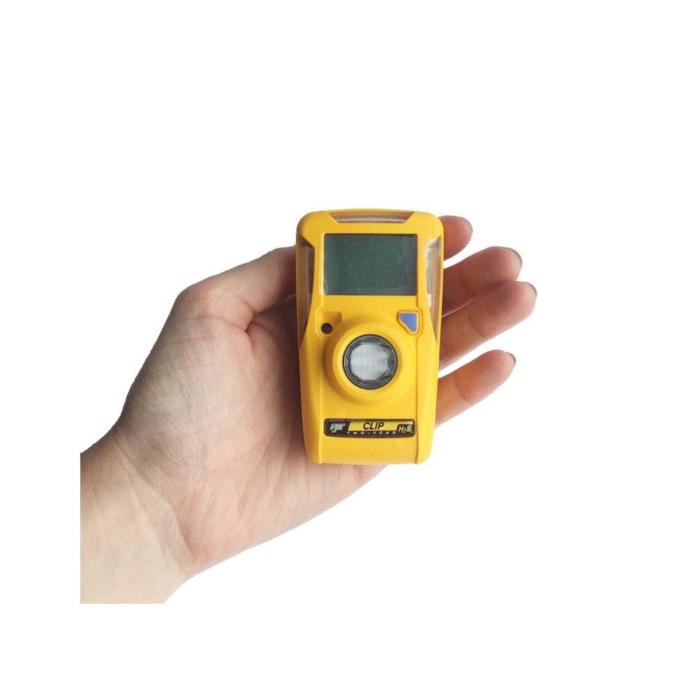 2-Year Hydrogen Sulfide H2S BW Technologies BW Clip Single Gas Detector 