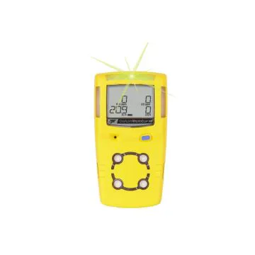 Yellow BW GasAlertMicroClip XL Multi Gas Detector (MCXL-XWHM-Y-UK) front view