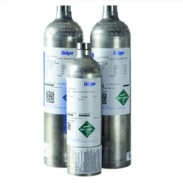Hydrogen Sulphide H2S Drager Calibration Gas Cylinder 58L