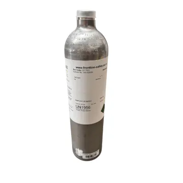 Hydrogen (H2) calibration gas in a mixture of air. 