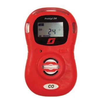 Teledyne GMI Protege ZM Single-Gas Detector - Bright Red with digital display