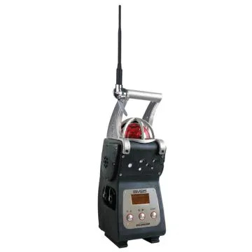 Transportable Wireless Area Gas Detector from Teledyne Oldham with 360 ultrabright LED beacon and handle for easy carrying.