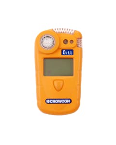 Crowcon Gasman - with long life O2 sensor. Orange rechargeable gas detector. 
