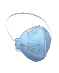 Blue Drager X-plore 1720 C FFP2 NR D Disposable Face Mask with white strap