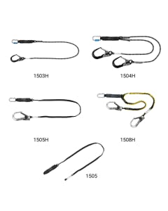 Grouped Cresto fall arrest lanyards – single and twin options
