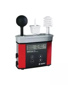 TSI QUESTemp 32 Heat Stress Monitor with WBGT measurement, IP54 rating, and black globe sensor for workplace heat safety