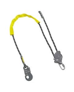 Abtech Safety (ABRAT) adjustable lanyard for work positioning, comes with a hook and protective cover for durability