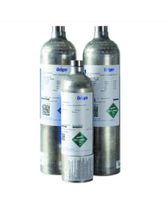 Drager Five gas mix calibration cylinder CH4 H2S CO O2 CO2