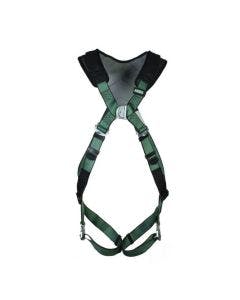 MSA V-FORM+ Harness Front Facing in green with Metal D Buckle