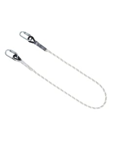 MSA Restraint Lanyard with a Kernmantel Rope 1.8m Length and Steel Twist Lock Carabiners