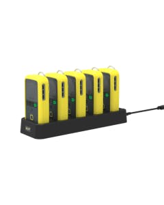Trolex XD1+ Team Pack housed in the data and charging dock with their yellow protective cover. 