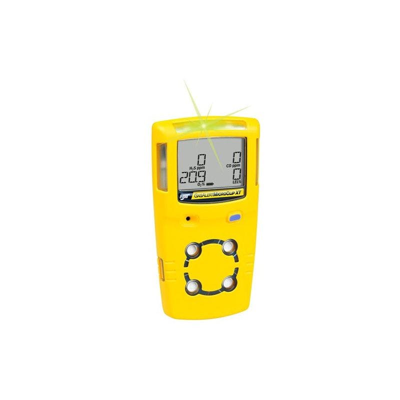 GasAlert MicroClip XT LEL(F) O2 H2S CO (Yellow, UK)