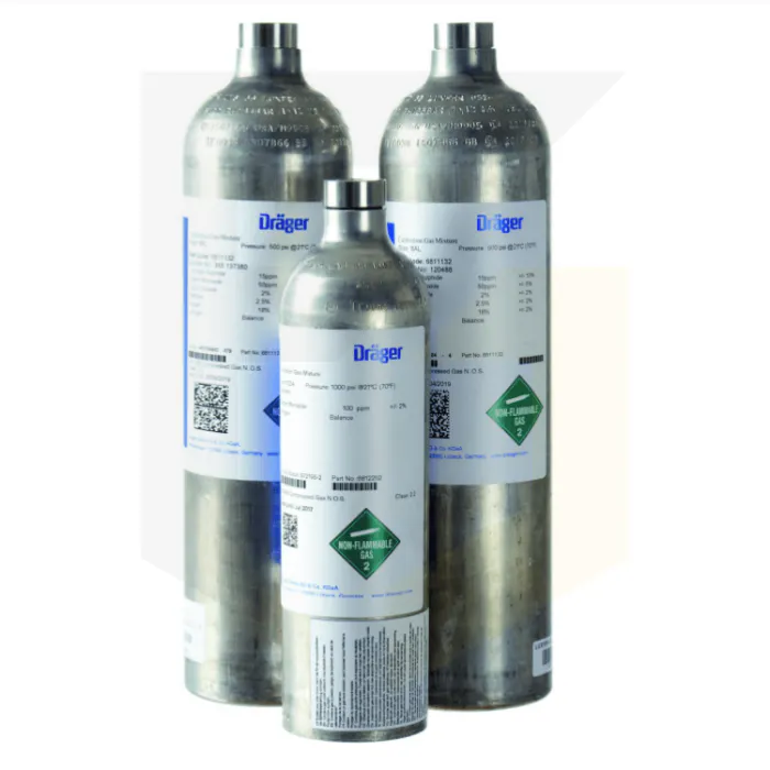 Drager 58L Phosphine (PH3) Calibration Gas Cylinder