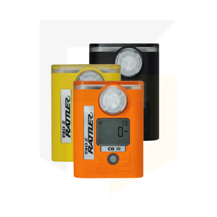 Industrial Scientific T40 II Rattler single gas monitor for detecting CO, H2S and O2 gas hazards