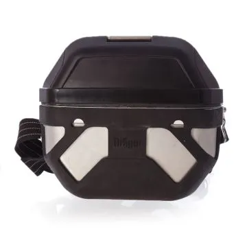 Drager Oxy 6000 MK III - Self rescuer in black featuring printed Drager logo and a shoulder strap