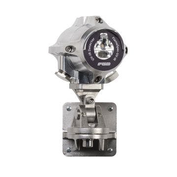 Stainless steel flame detector from FGD for UV-IR, hydrocarbon fires.