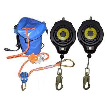 Abtech 25m Horizontal System c/w 2 x 15m Fall Arrest Devices