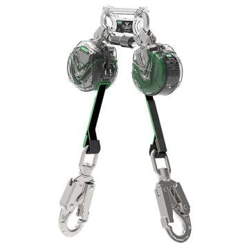 MSA V-TEC Mini PFL, 1.8m, Webbing, Twin-Leg, Aluminium Scaffold Lightweight Hooks (End)