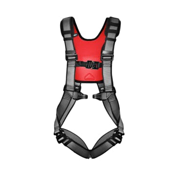 Cresto Worker Pro 1123 full body safety harness front view with padded straps
