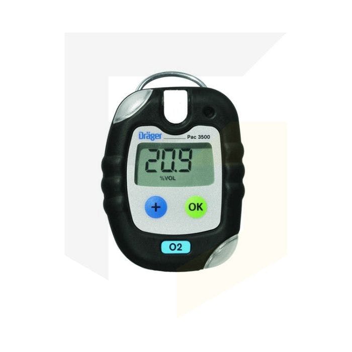 Drager Pac 3500 Oxygen O2 Personal Gas Detector product image