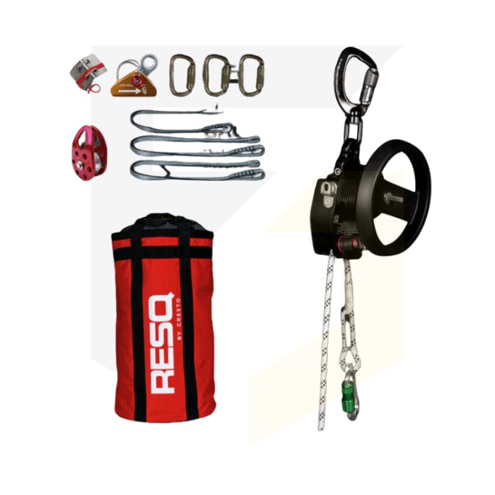 Cresto Safety RED Pro X Basic (RPX) Evacuation Device and Bag for wind turbine and pole rescue