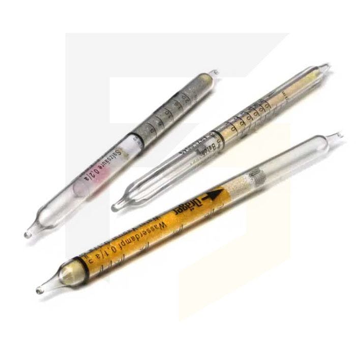 Drager short term detection tubes in various gases, colours and ranges. 