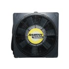 Ramfan - 40cm, black fan with yellow label saying turbo force ventilators. 