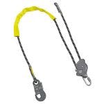 Abtech Safety (ABRAT) adjustable lanyard for work positioning, comes with a hook and protective cover for durability