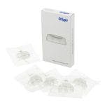 White box with 5 pieces of individually packaged plastic mouthpieces for the Drager Safety Alcotest Device 3820 and 4000.