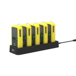 Trolex XD1+ Team Pack housed in the data and charging dock with their yellow protective cover. 