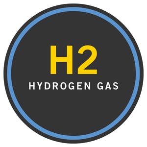 Hydrogen Gas (h2) Icon